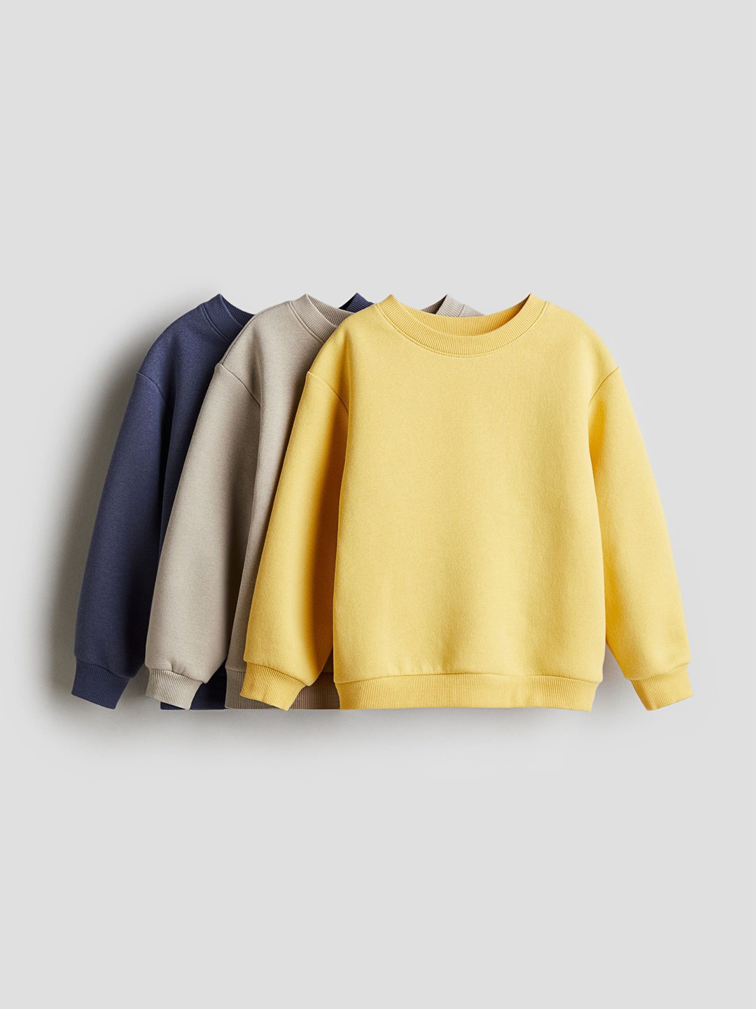 

H&M 3-Pack Sweatshirts, Yellow