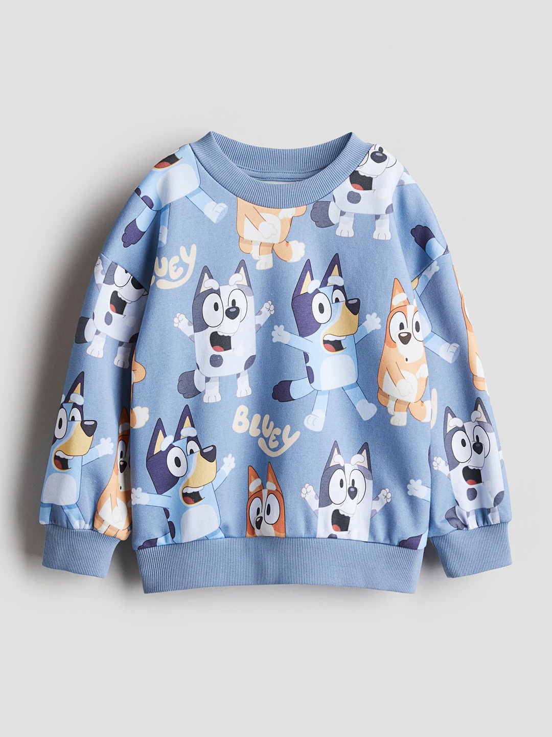 

H&M Oversized Printed Sweatshirt, Blue