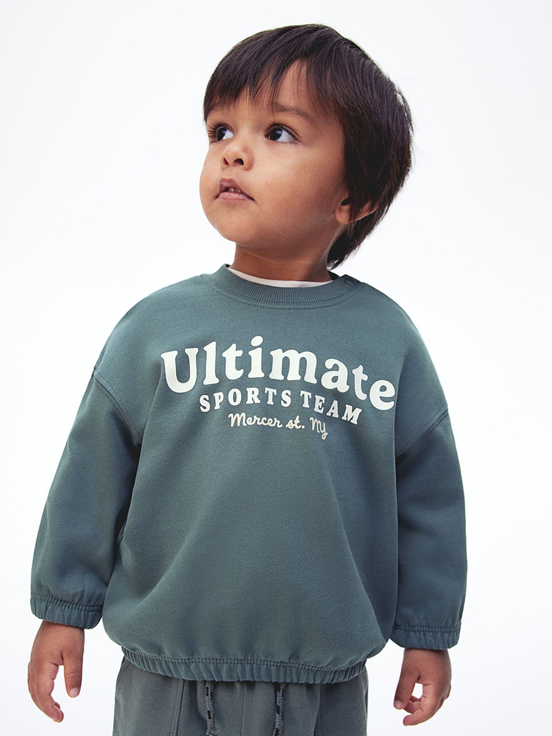 

H&M Boys Printed Sweatshirt, Green