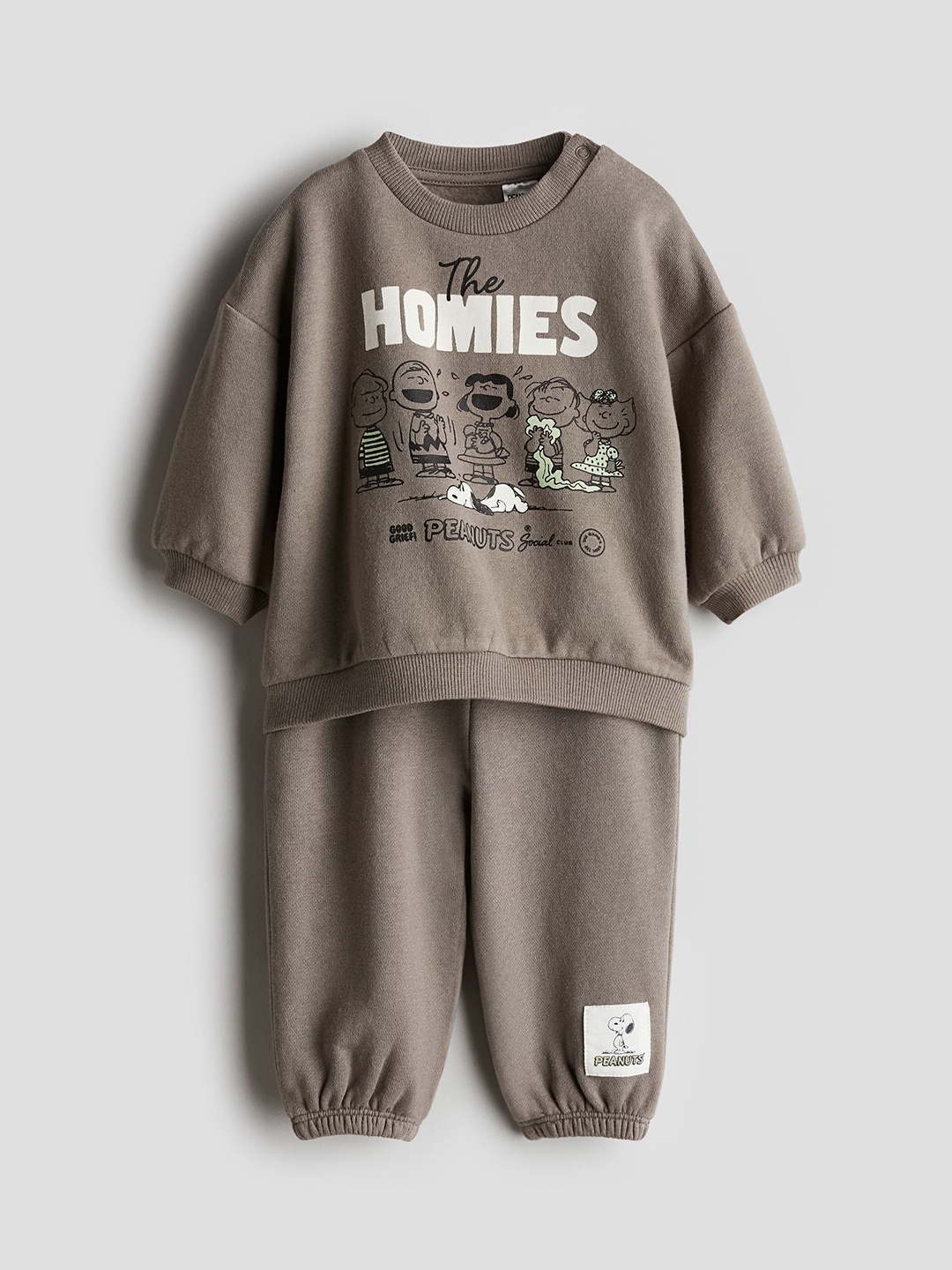 

H&M Boys 2-Piece Sweatshirt Set, Beige