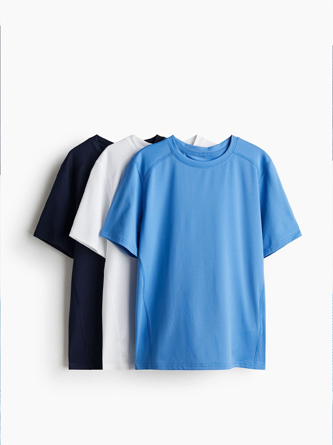 

H&M 3-Pack Sports Tops In Dry Move, Blue