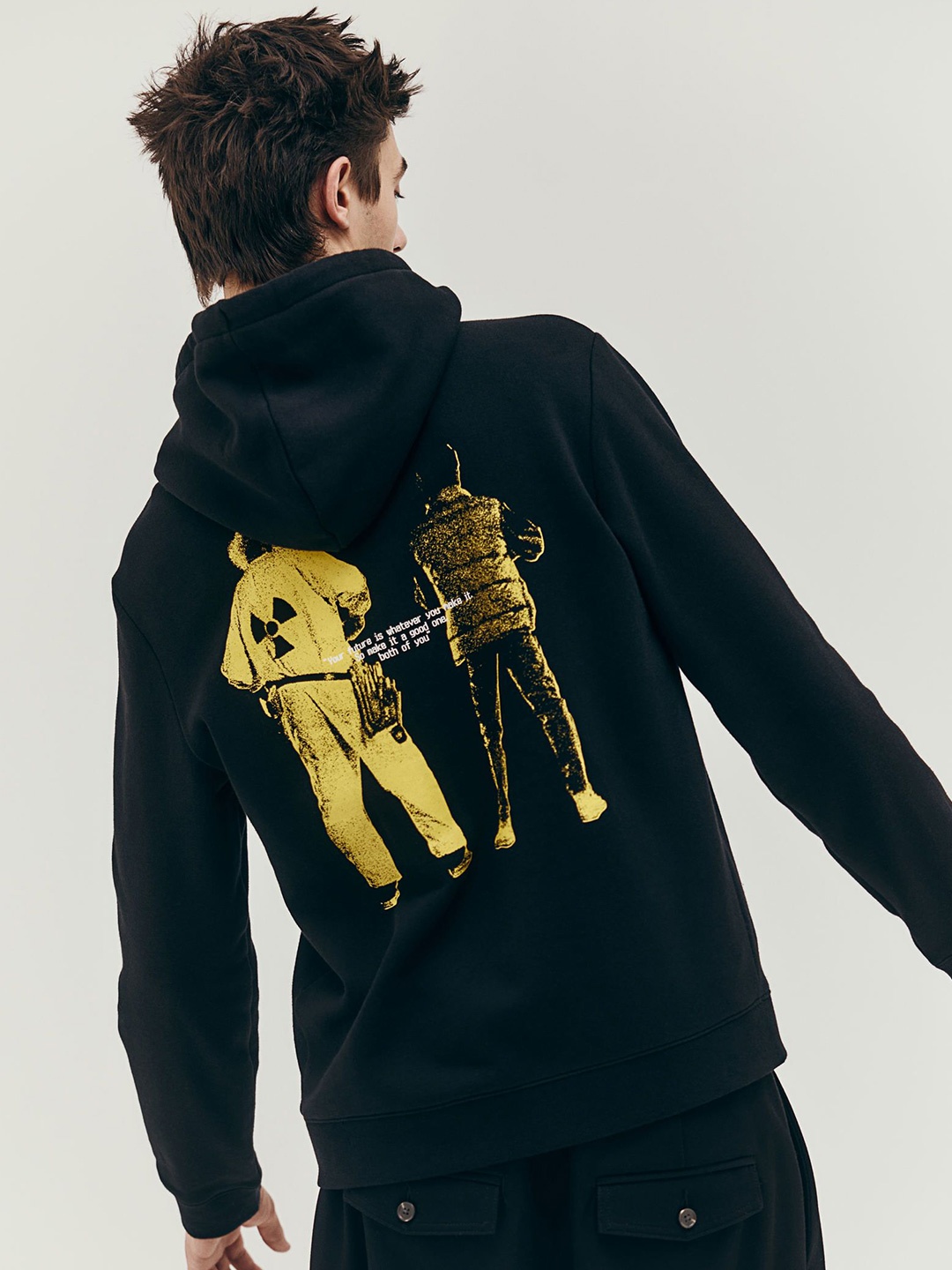 

H&M Regular Fit Hoodie, Black