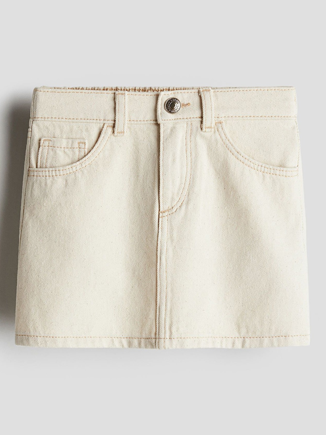 

H&M Denim Skirt, Beige