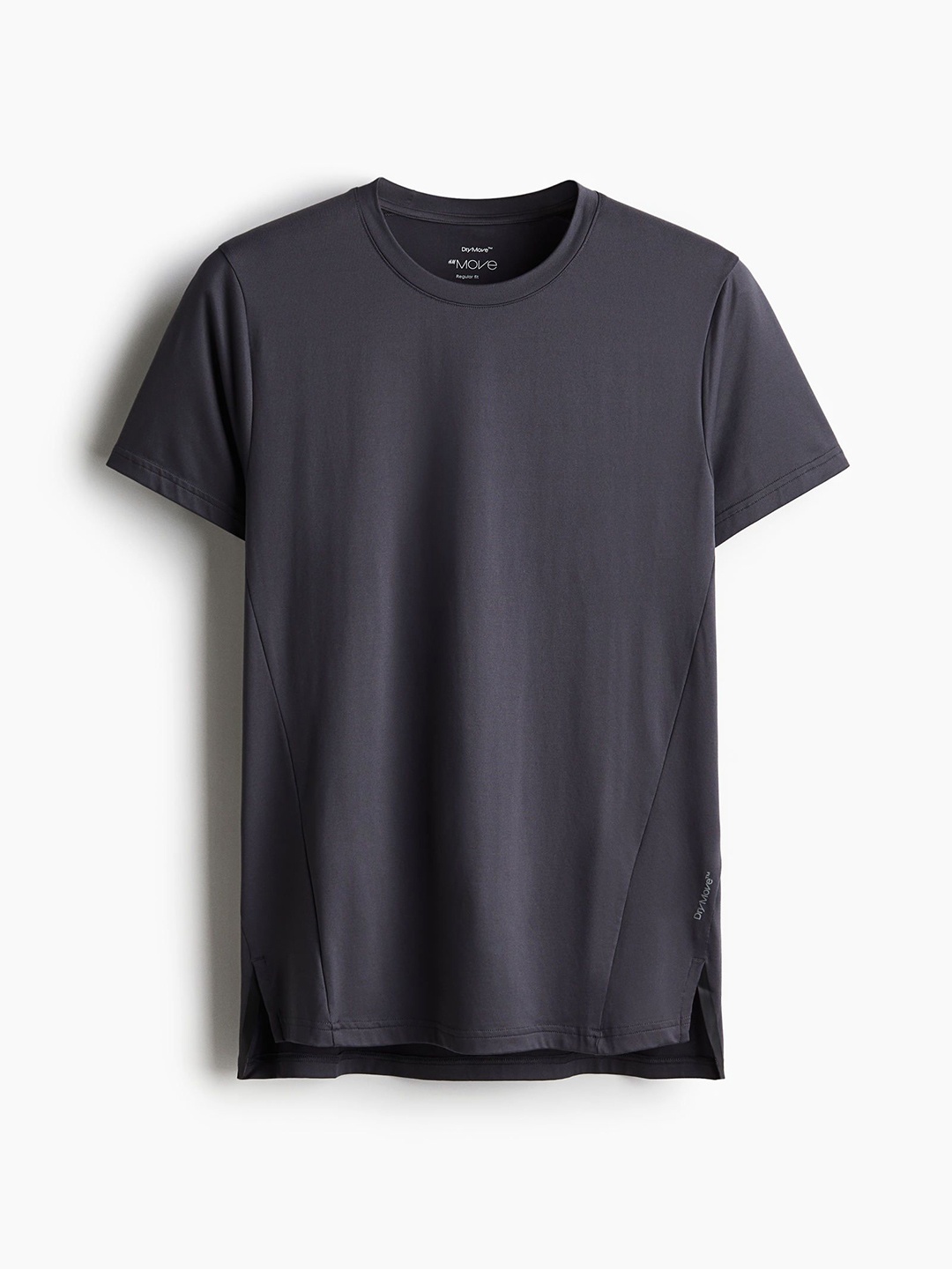 

H&M Regular Fit Sports Top In DryMove, Grey