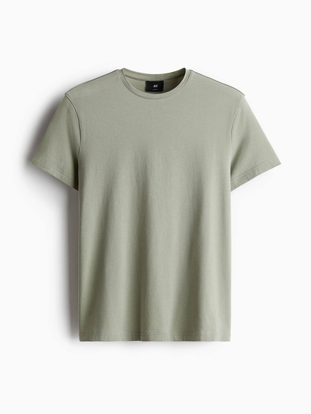 

H&M Slim Fit Round-necked T-shirt, Green