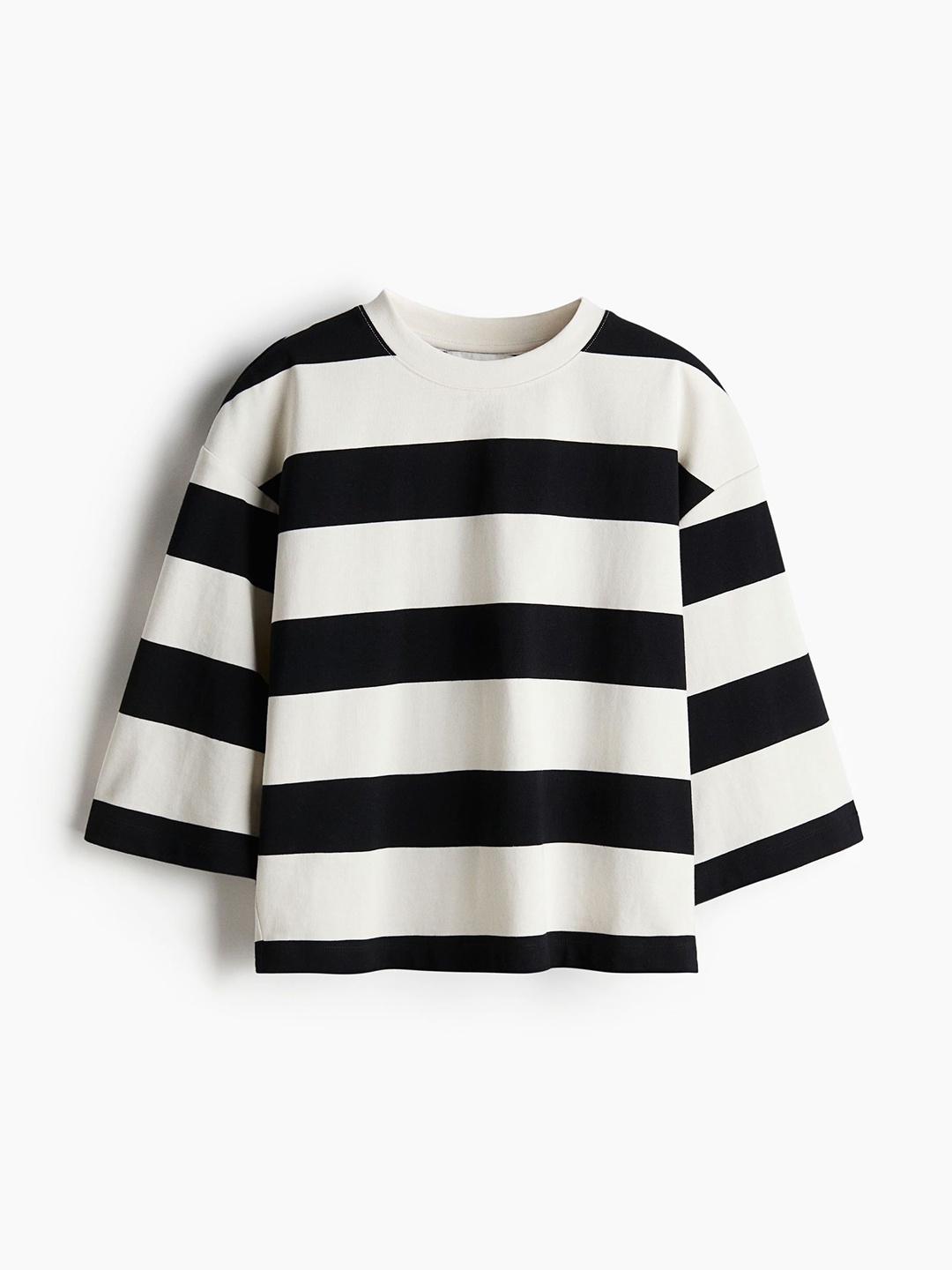 

H&M Loose-Fit Cotton Top, Black