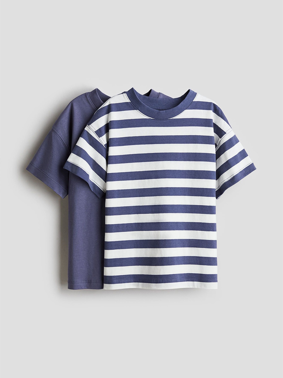 

H&M 2-Pack Oversized T-Shirts, Blue