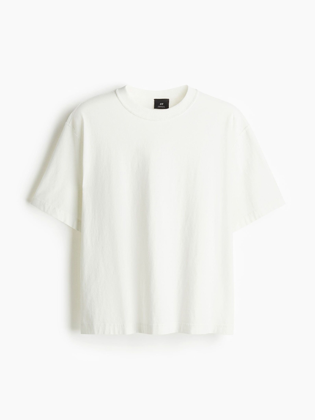 

H&M Boxy Fit Washed T-shirt, White