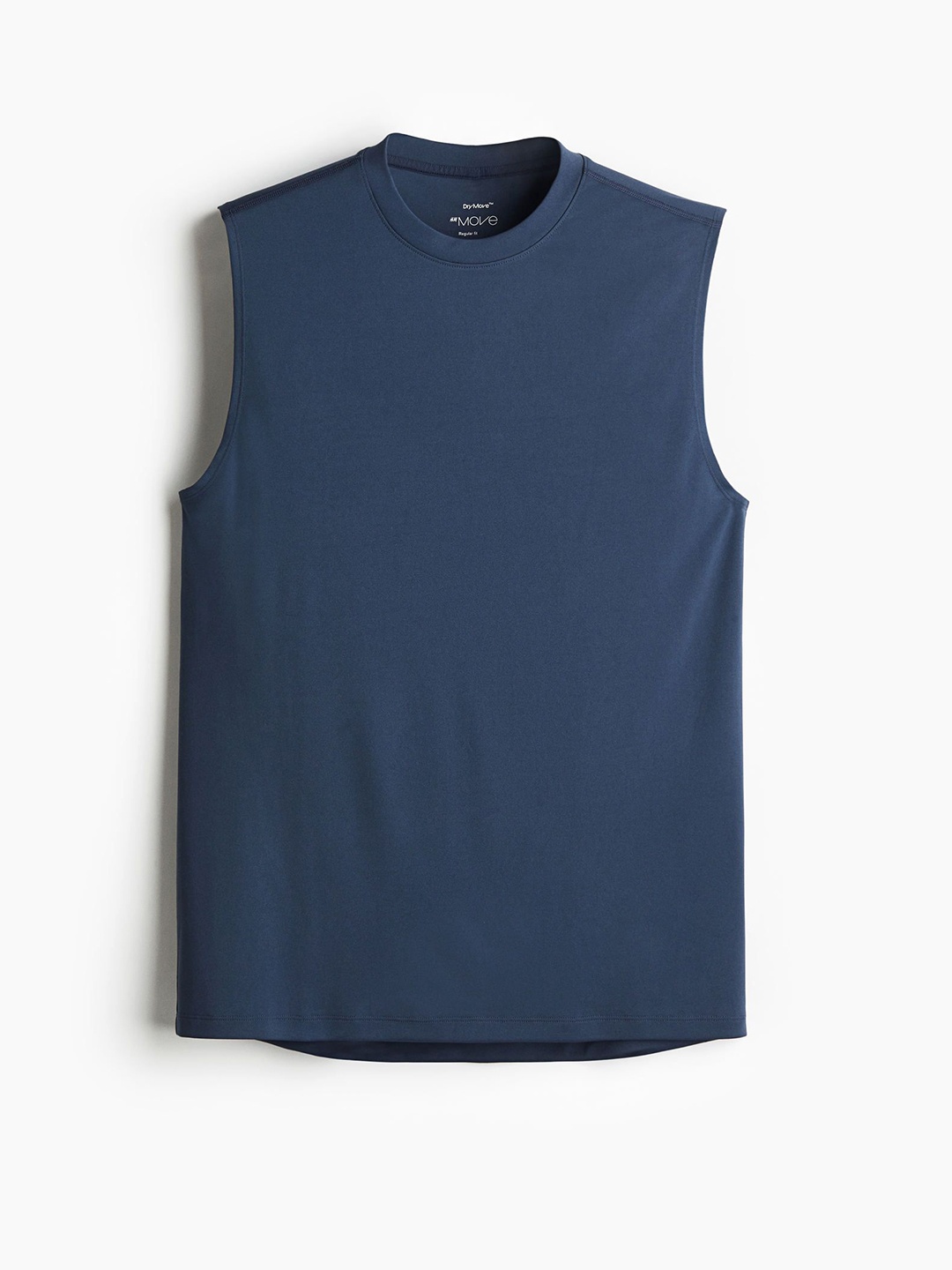 

H&M Regular Fit Sports Vest Top In DryMove, Blue