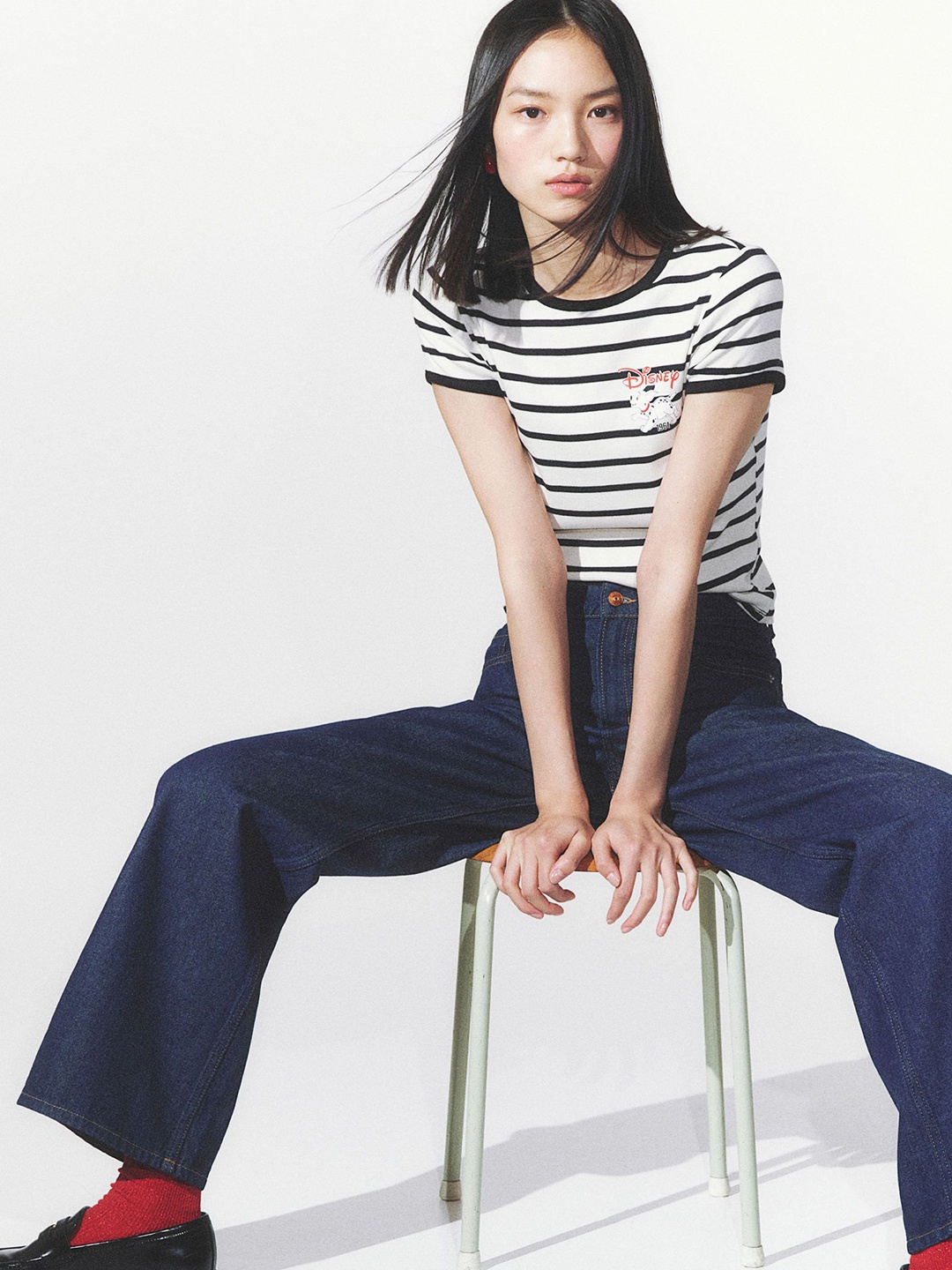 

H&M Motif-Front T-Shirt, White