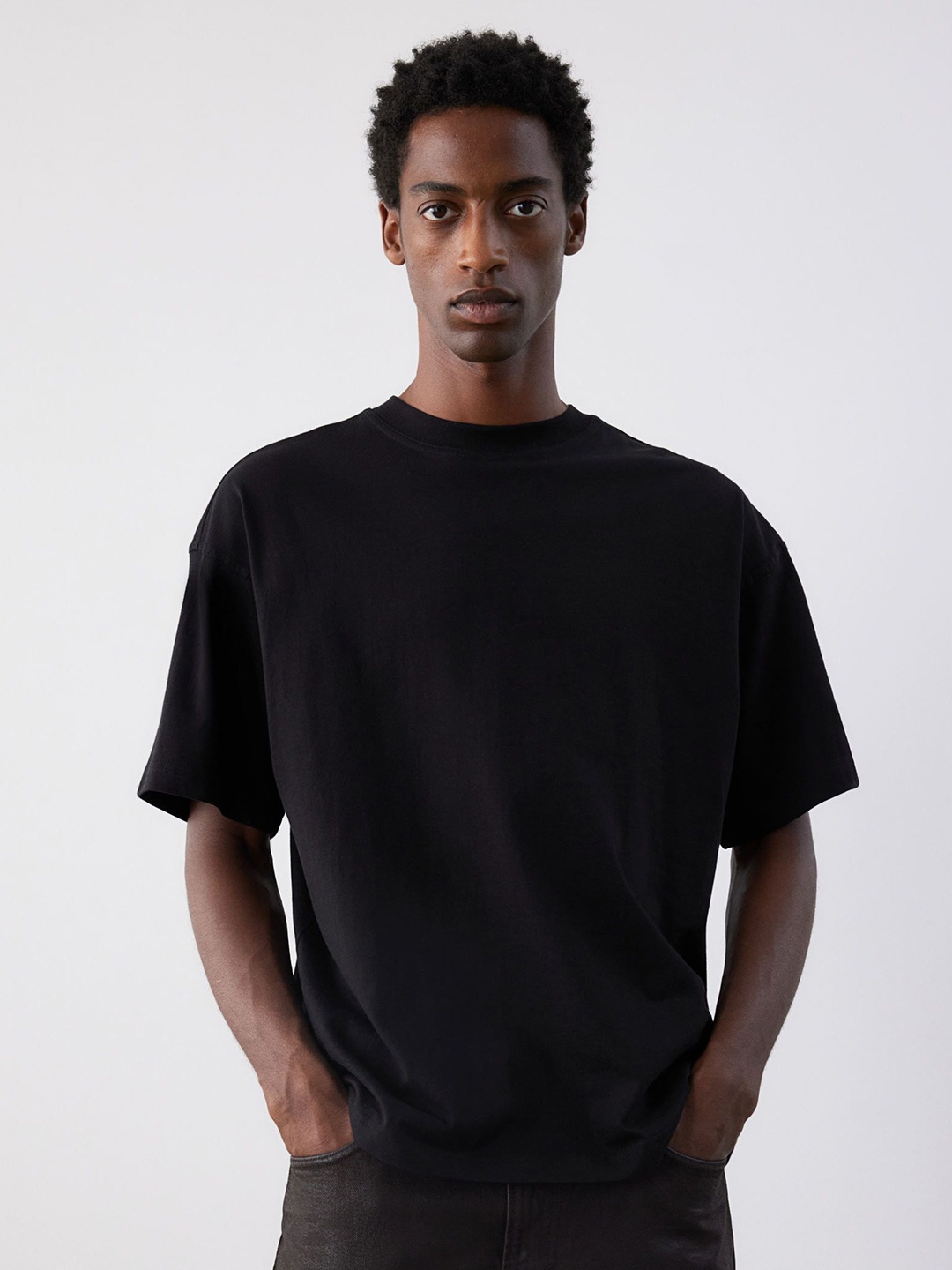 H&M Oversized Fit T-Shirt, Black