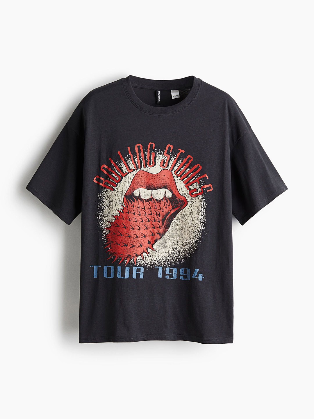 

H&M Oversized Printed T-shirt, Grey