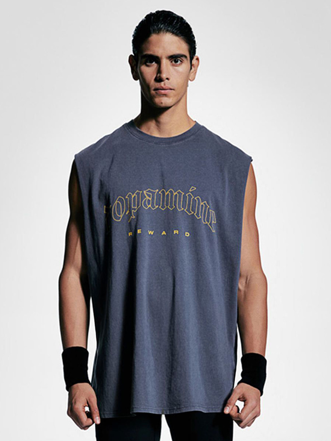 

H&M Loose Fit Sports Vest Top, Blue