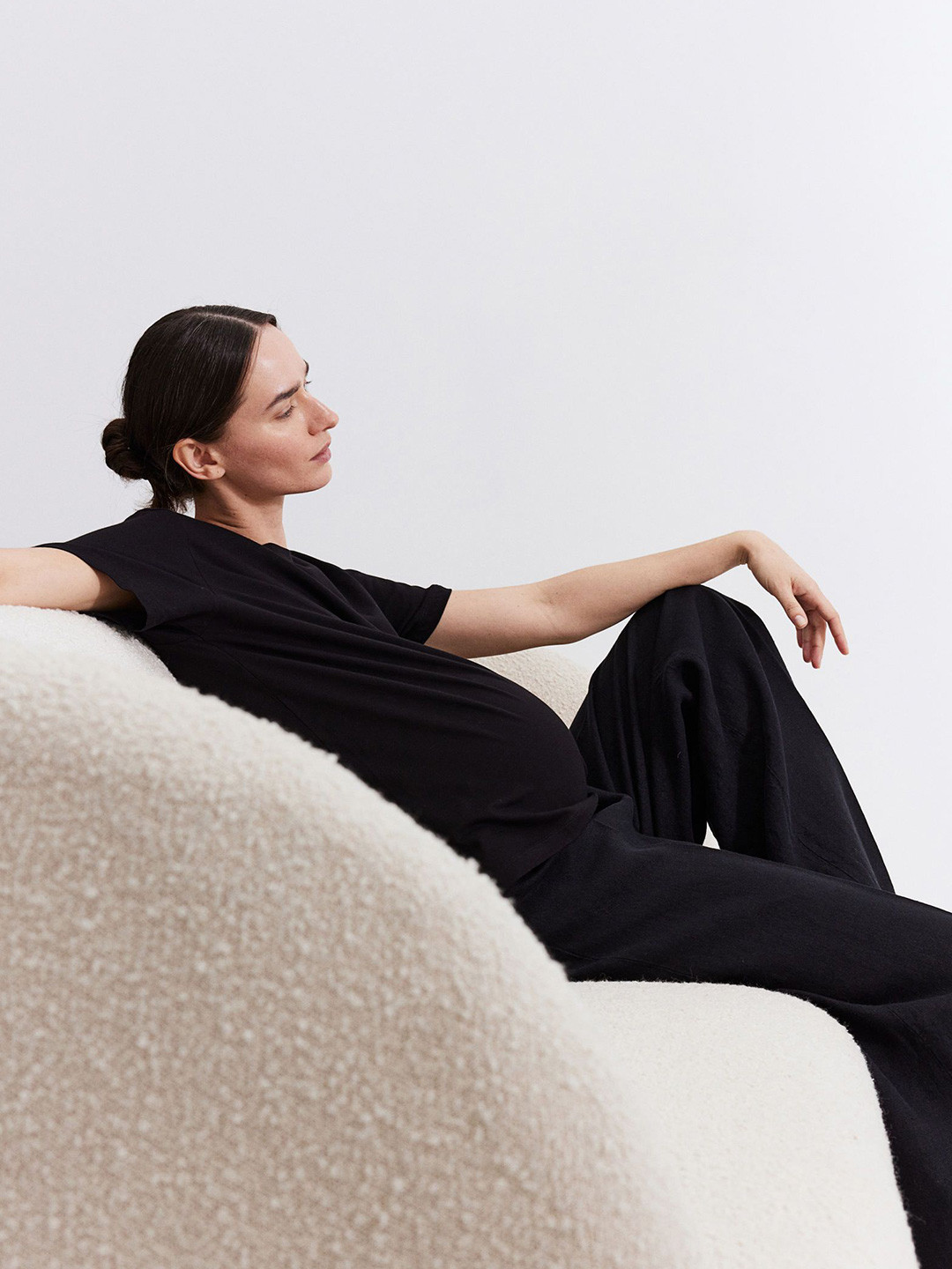 

H&M MAMA Cotton T-shirt, Black