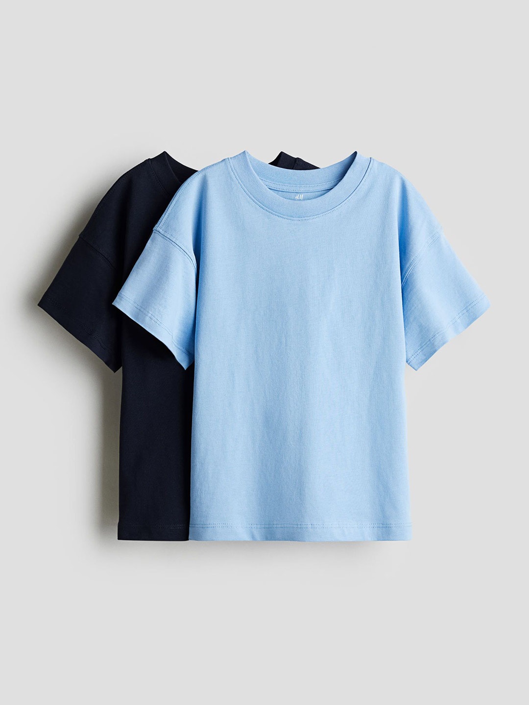 

H&M 2-Pack Oversized T-Shirts, Blue