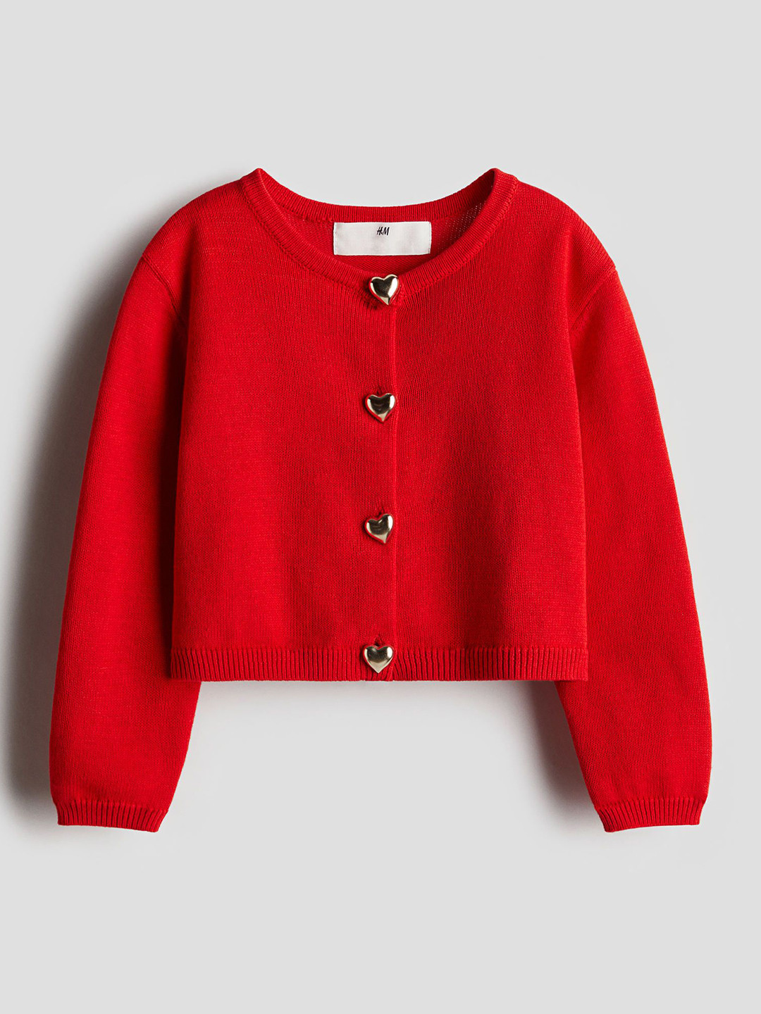 

H&M Cotton Cardigan, Red