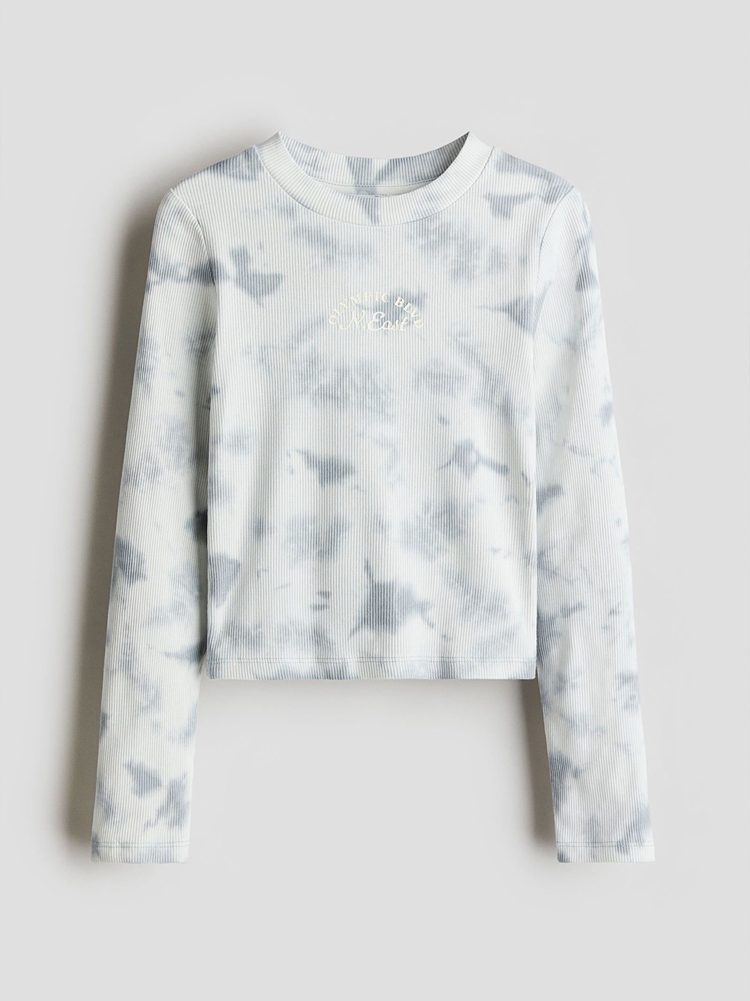 

H&M Ribbed Cotton Top, White
