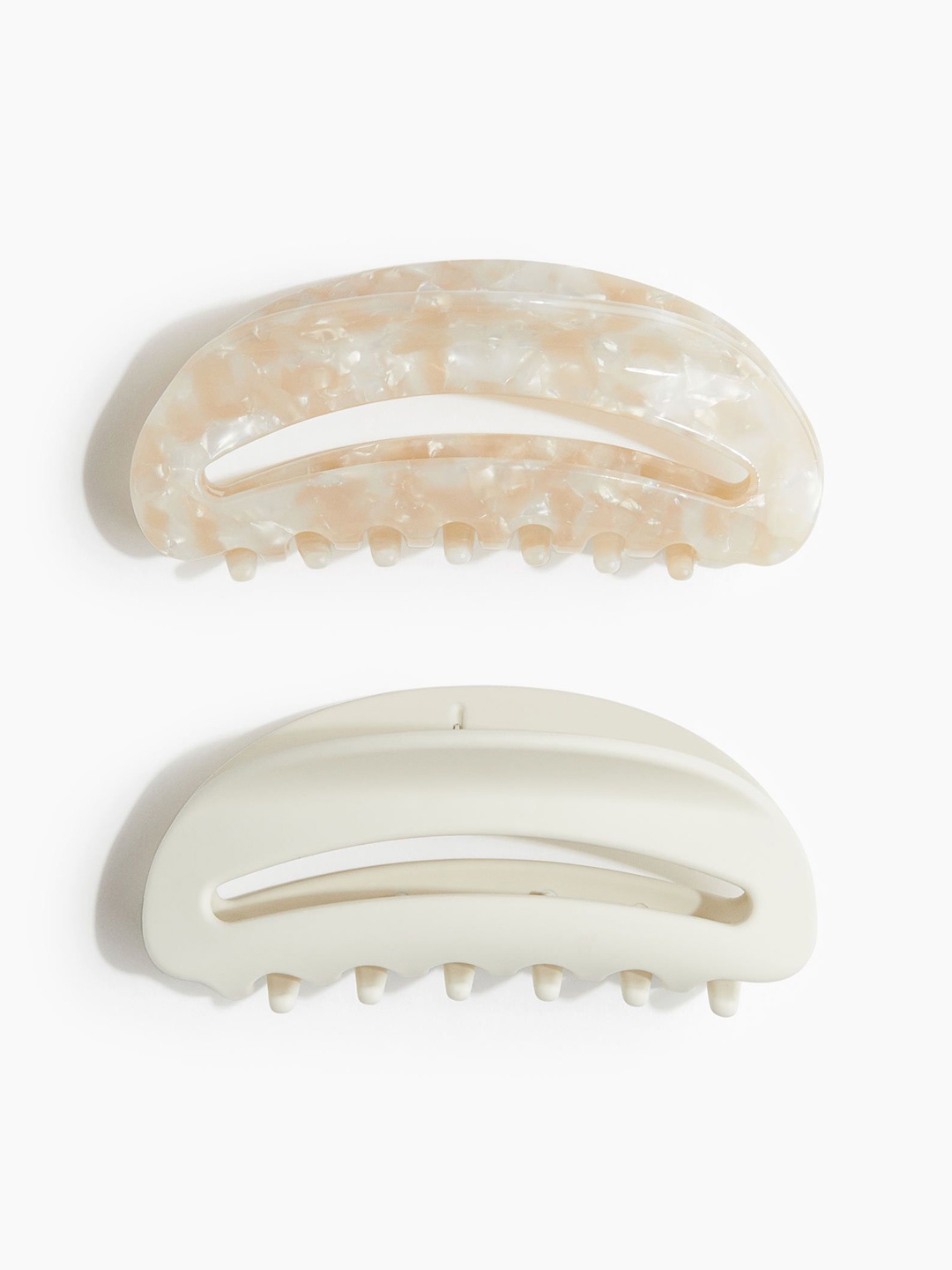 

H&M Women 2-Pack Hair Claws, White