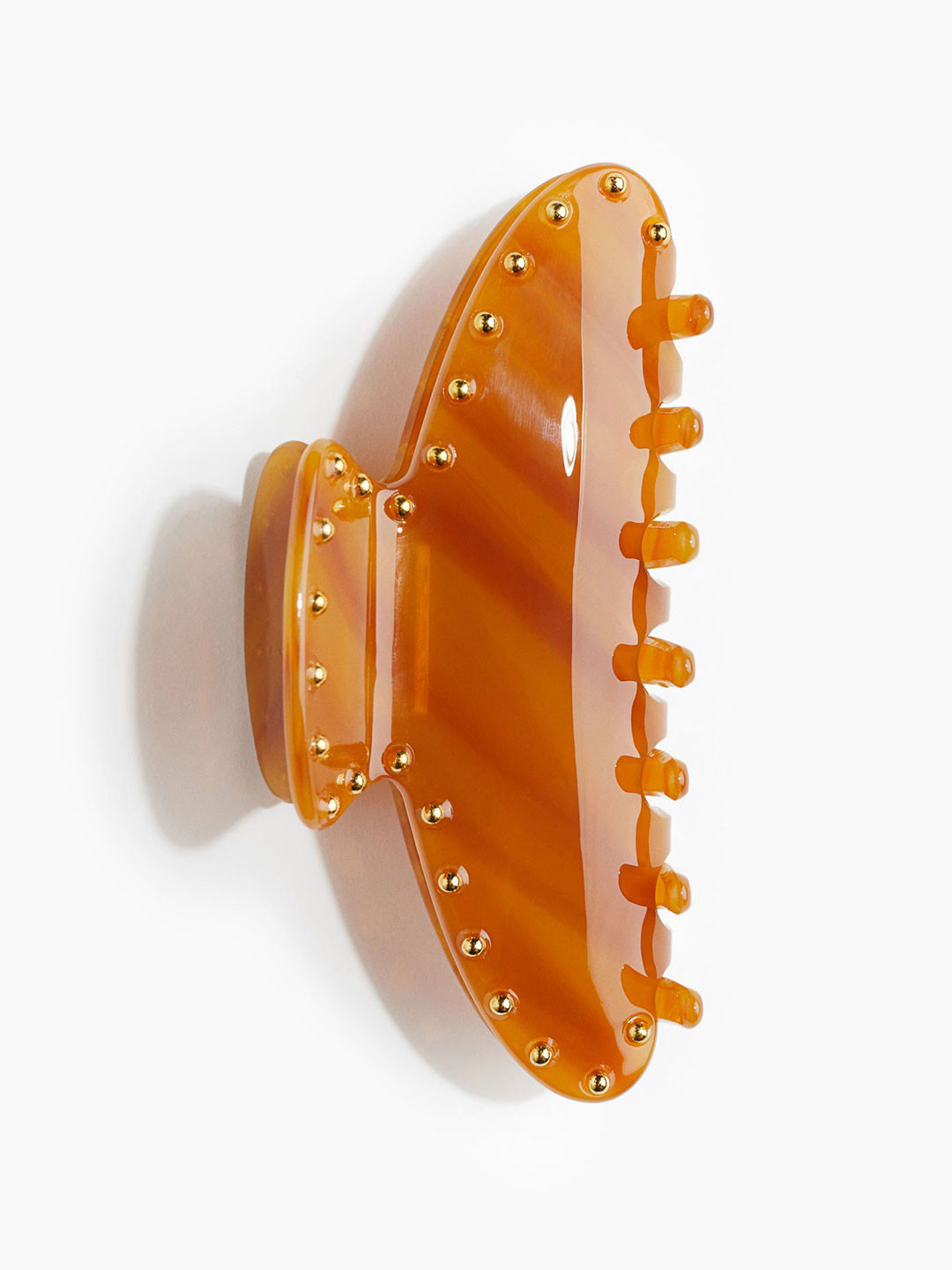 

H&M Embellished Hair Claw, Brown