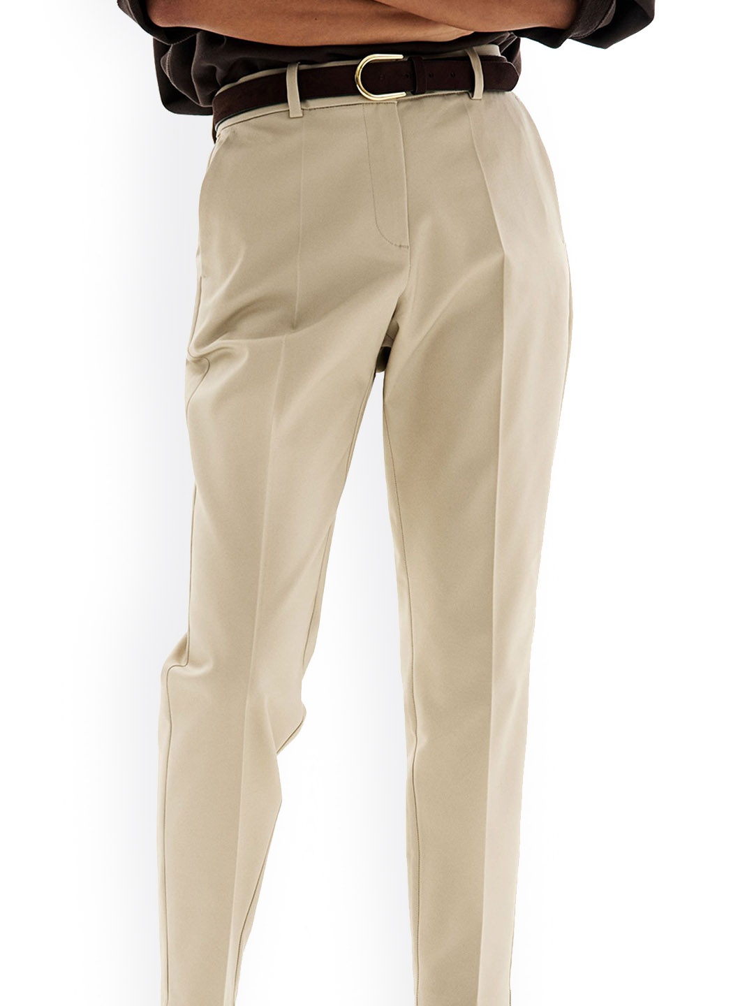 

H&M Cigarette Trousers, Beige