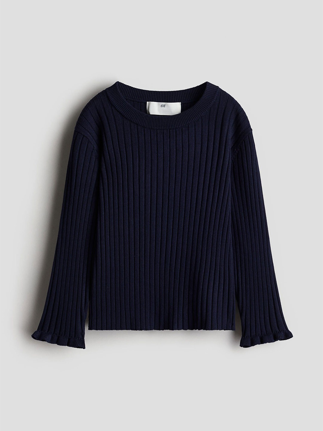 

H&M Rib-Knit Jumper, Blue