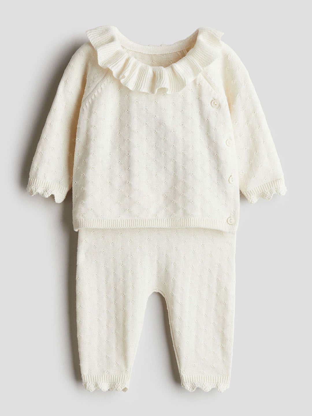 

H&M Infants Boys 2-Piece Cotton Set, White