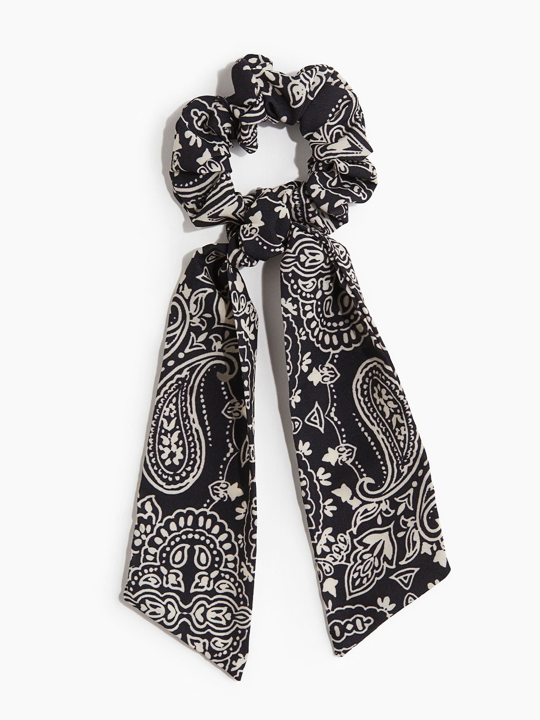 

H&M Women Scarf-Detail Scrunchie, Black