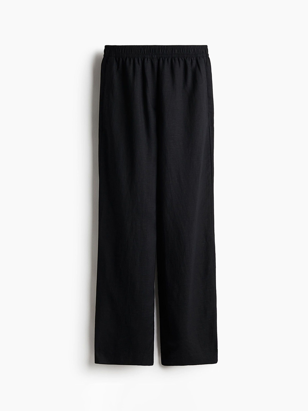 

H&M Women Wide Pull-On Trousers, Black
