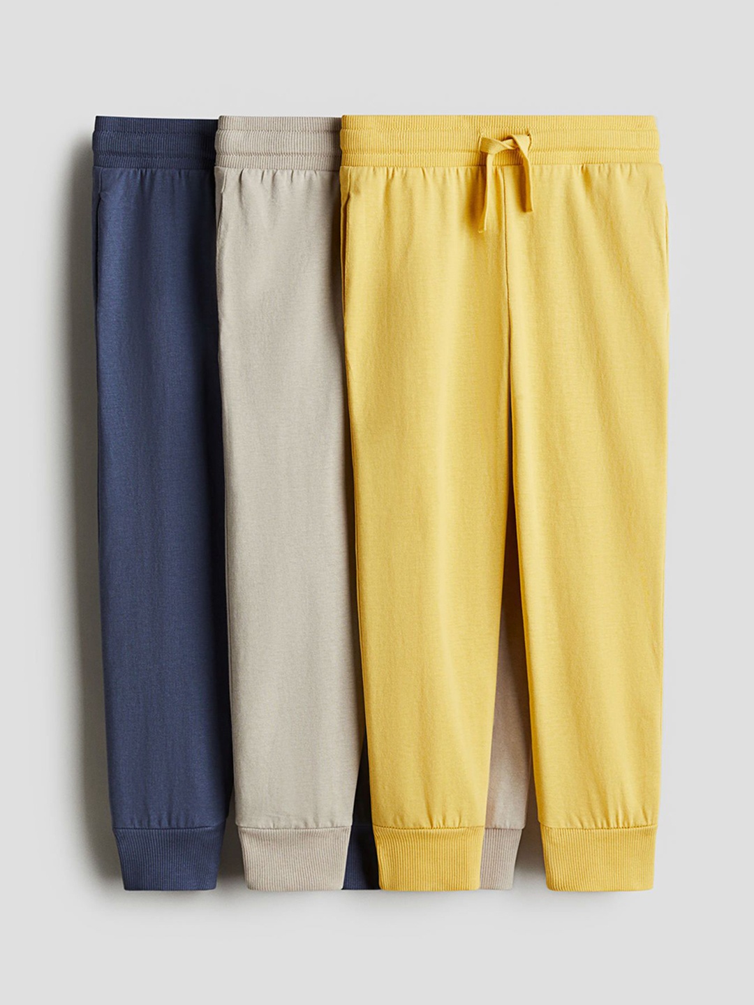 

H&M Boys 3-Pack Joggers, Yellow