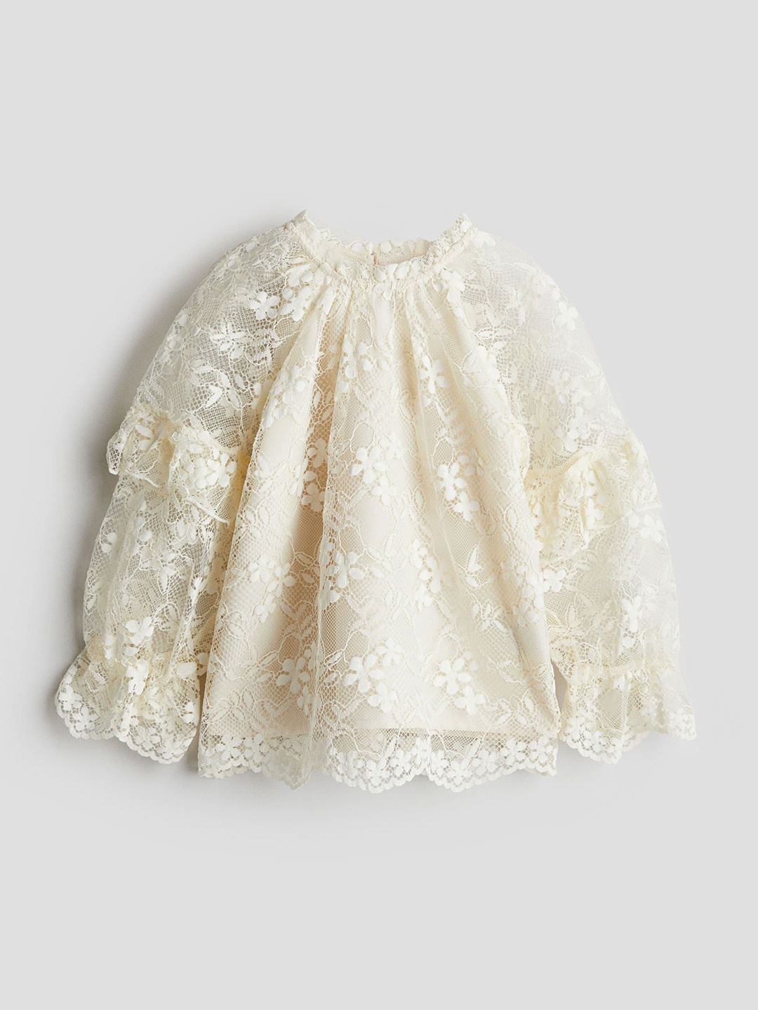 

H&M Girls Lace Blouse, White