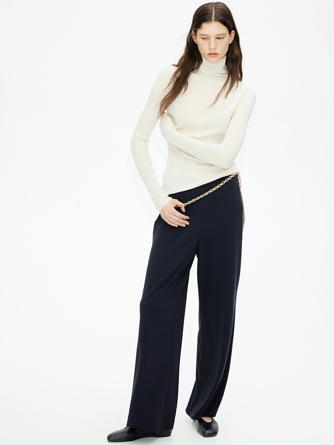 

H&M Women Jersey Trousers, Blue