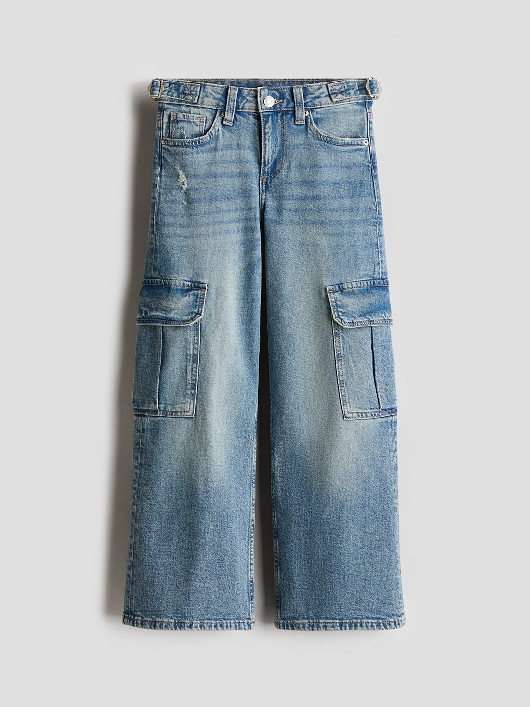 

H&M Girls Wide leg jeans, Blue