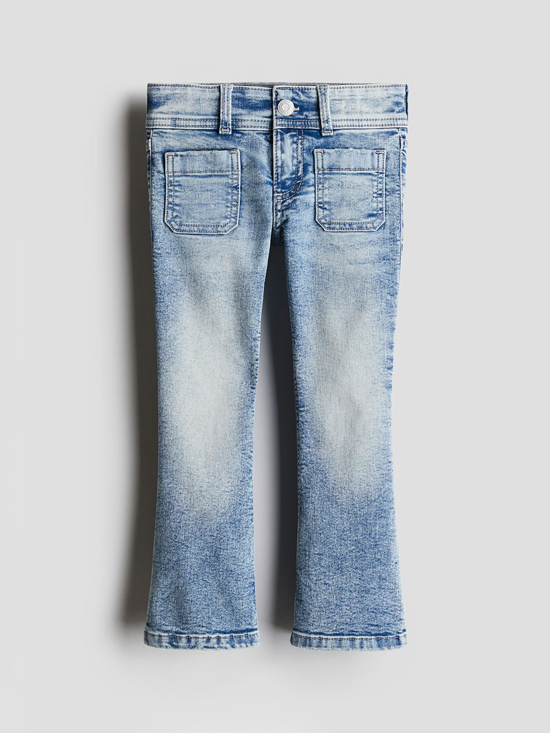 

H&M Superstretch Flared Leg Jeans, Blue