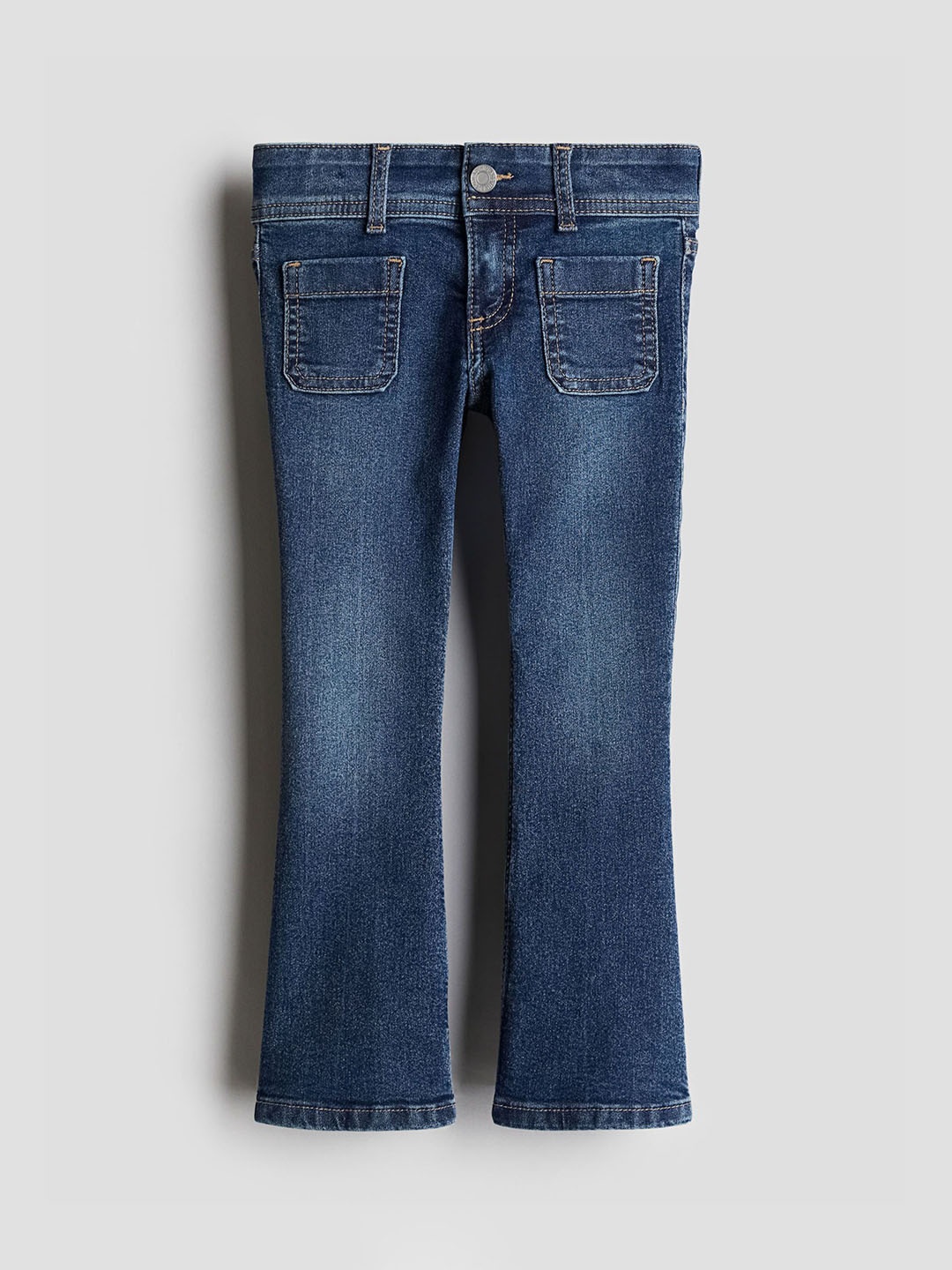 

H&M Superstretch Flared Leg Jeans, Blue