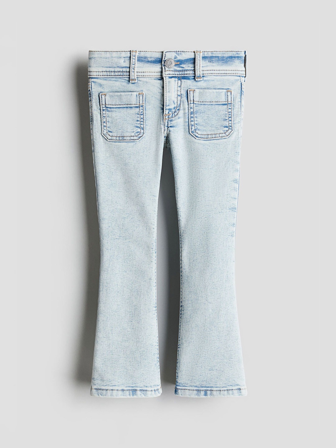 

H&M Superstretch Flared Leg Jeans, Blue