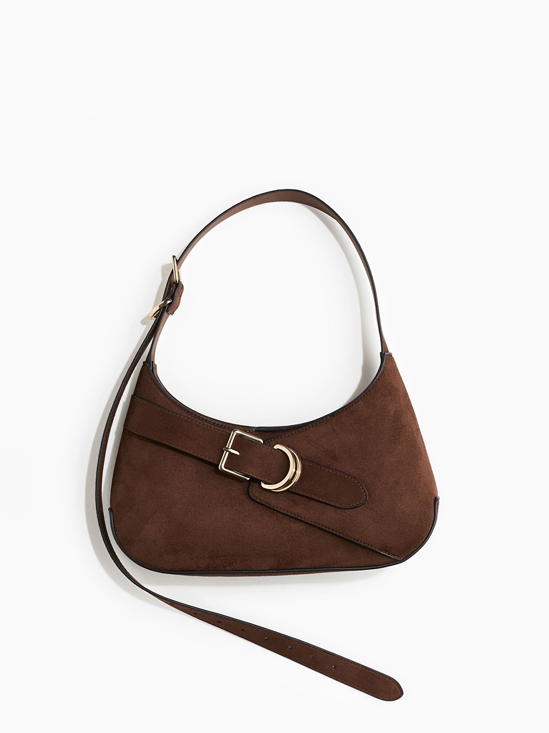 

H&M Strap-Detail Shoulder Bag, Brown