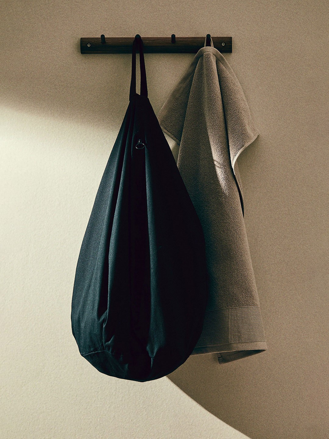 

H&M Black Cotton Canvas Laundry Bag