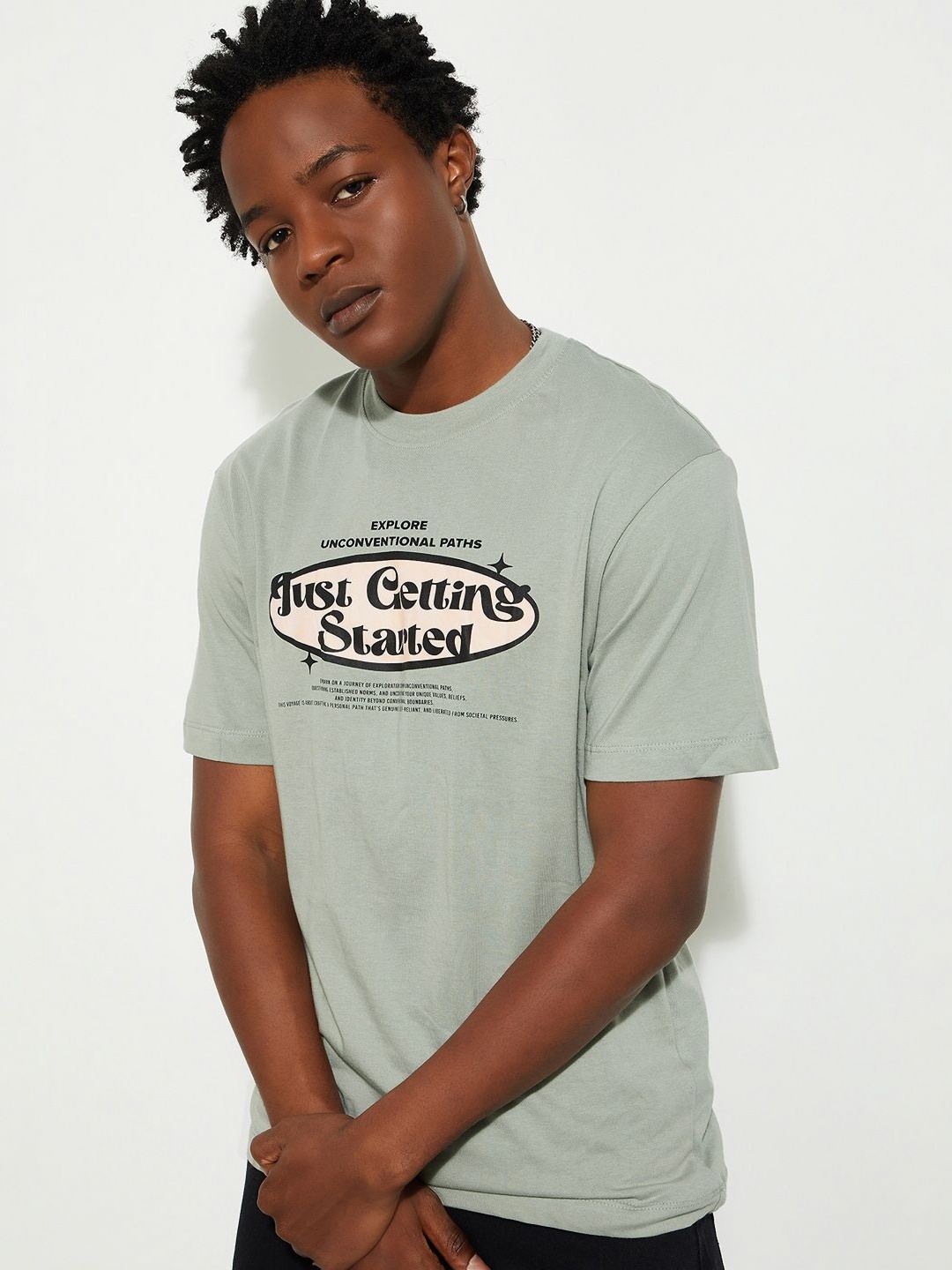 

MAX URB_N Men Graphic Printed T-shirt, Green