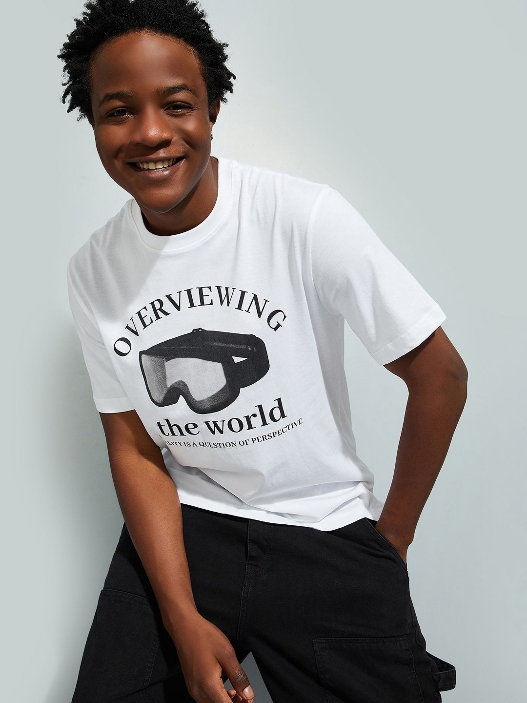 

MAX URB_N Men Graphic Printed T-shirt, White