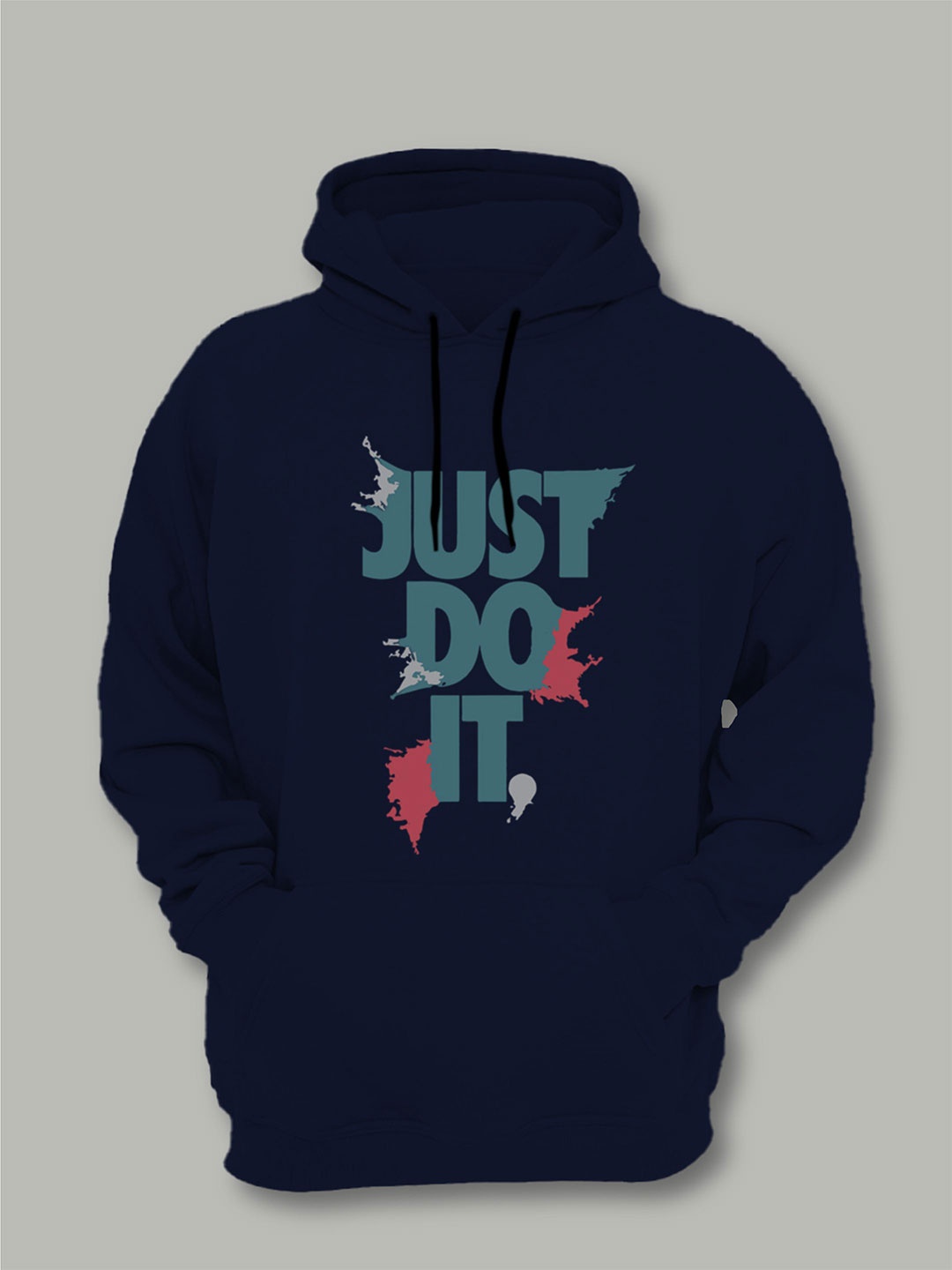 

JILZ Kids Cotton Printed Hooded Sweatshirt, Navy blue