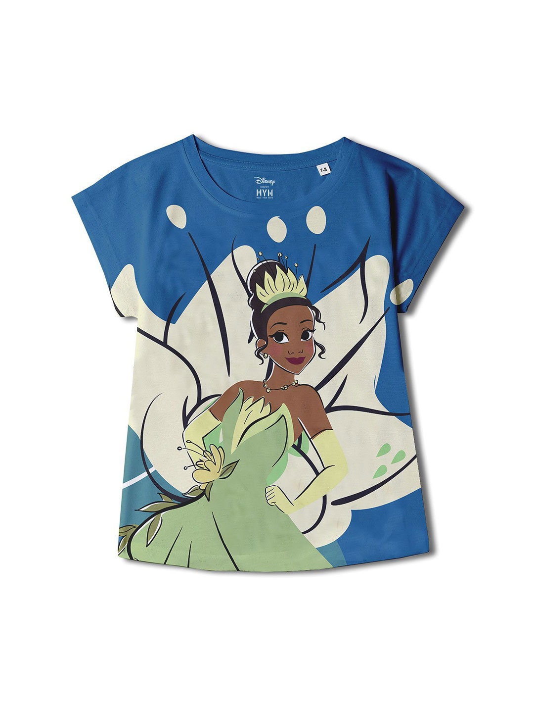 

Wear Your Mind Girls Graphic Printed Top, Blue
