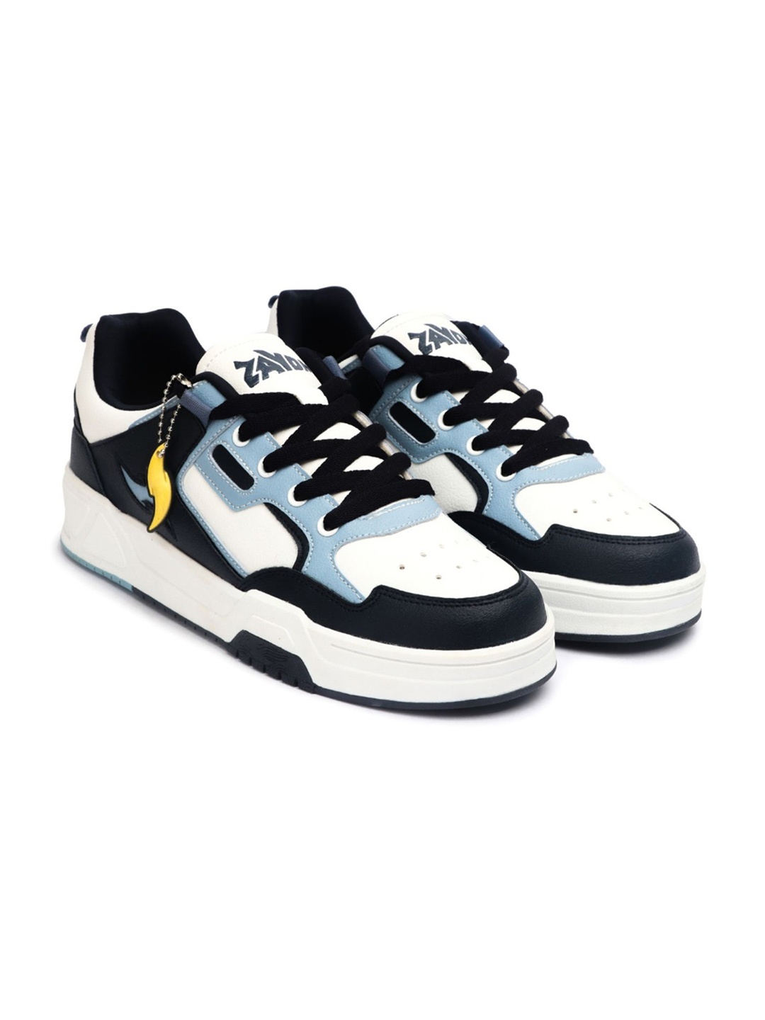 

ZAYDN Men Colourblocked Lace-Ups Sneakers, Blue