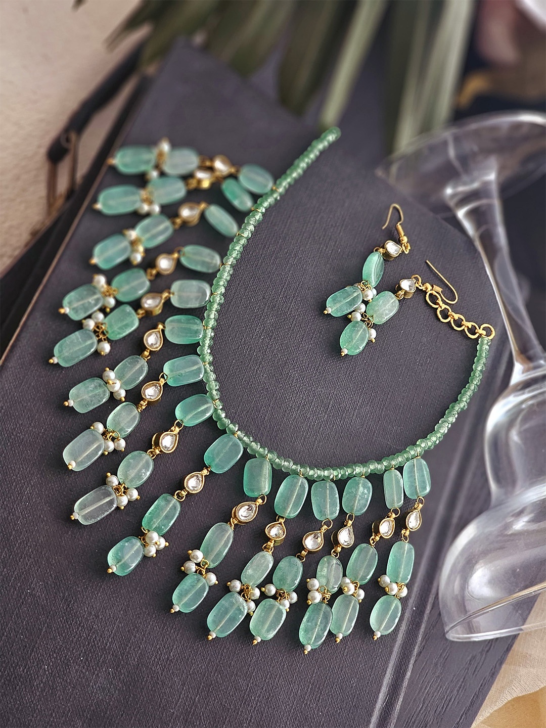

Binnis Wardrobe Gold-Plated Beaded Necklace
