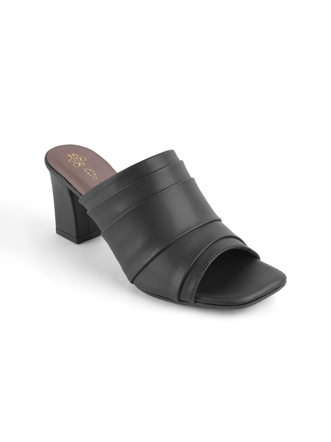

Tresmode Women Block Heel Sandals, Black