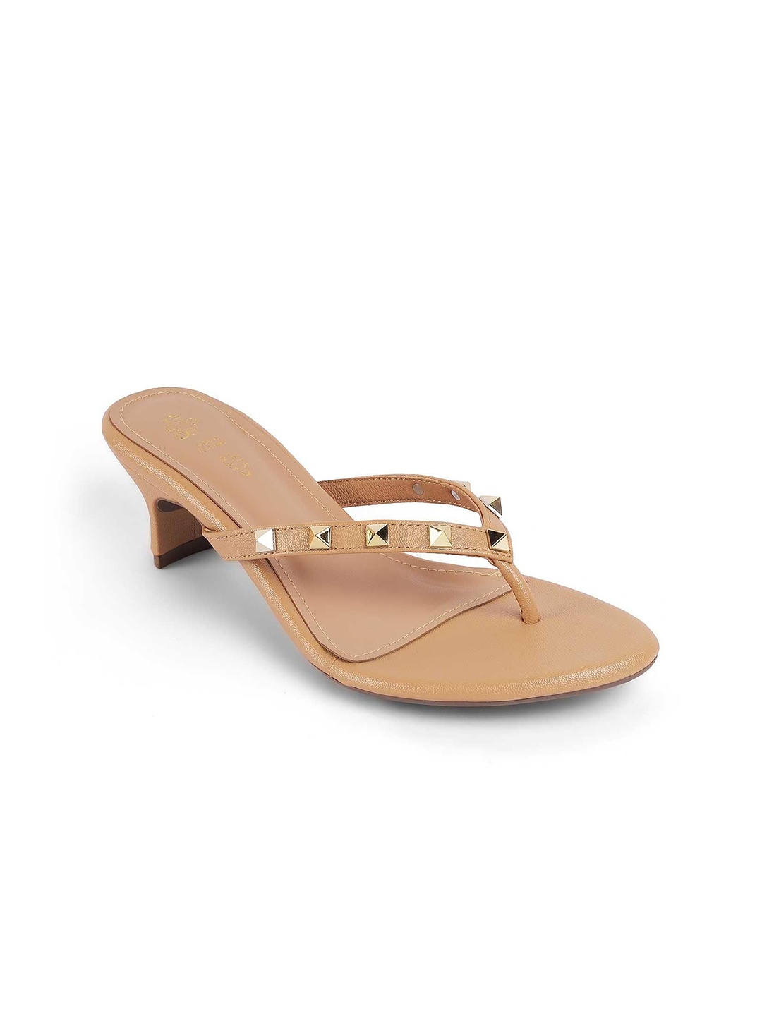 

Tresmode Women Kitten Sandals, Beige