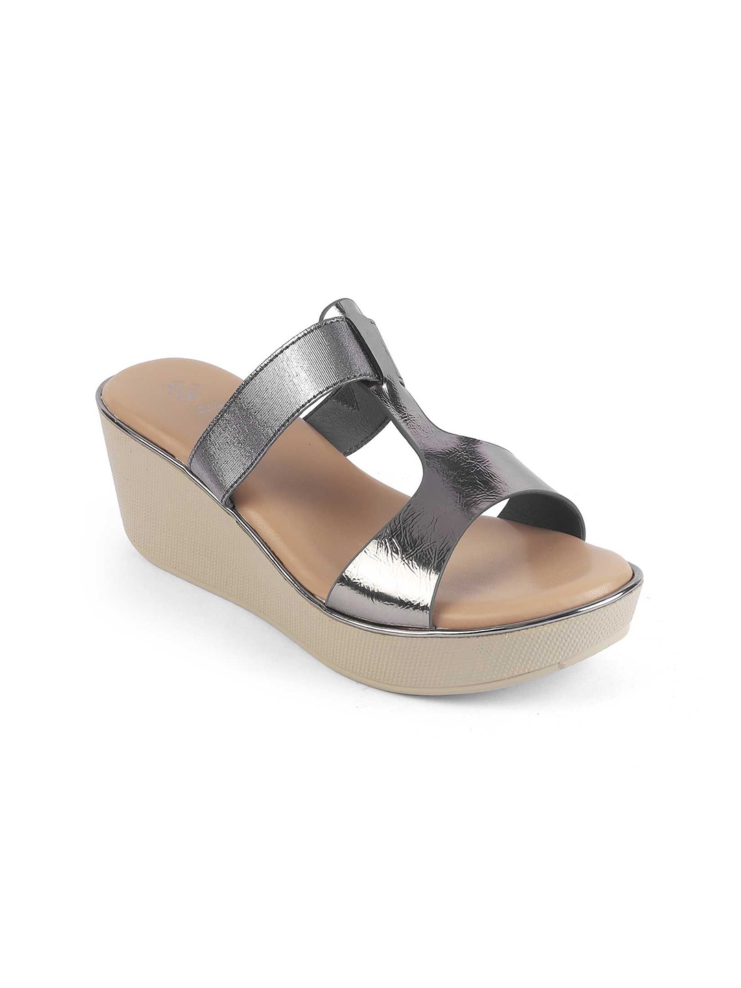 

Tresmode Women Wedge Sandals, Grey