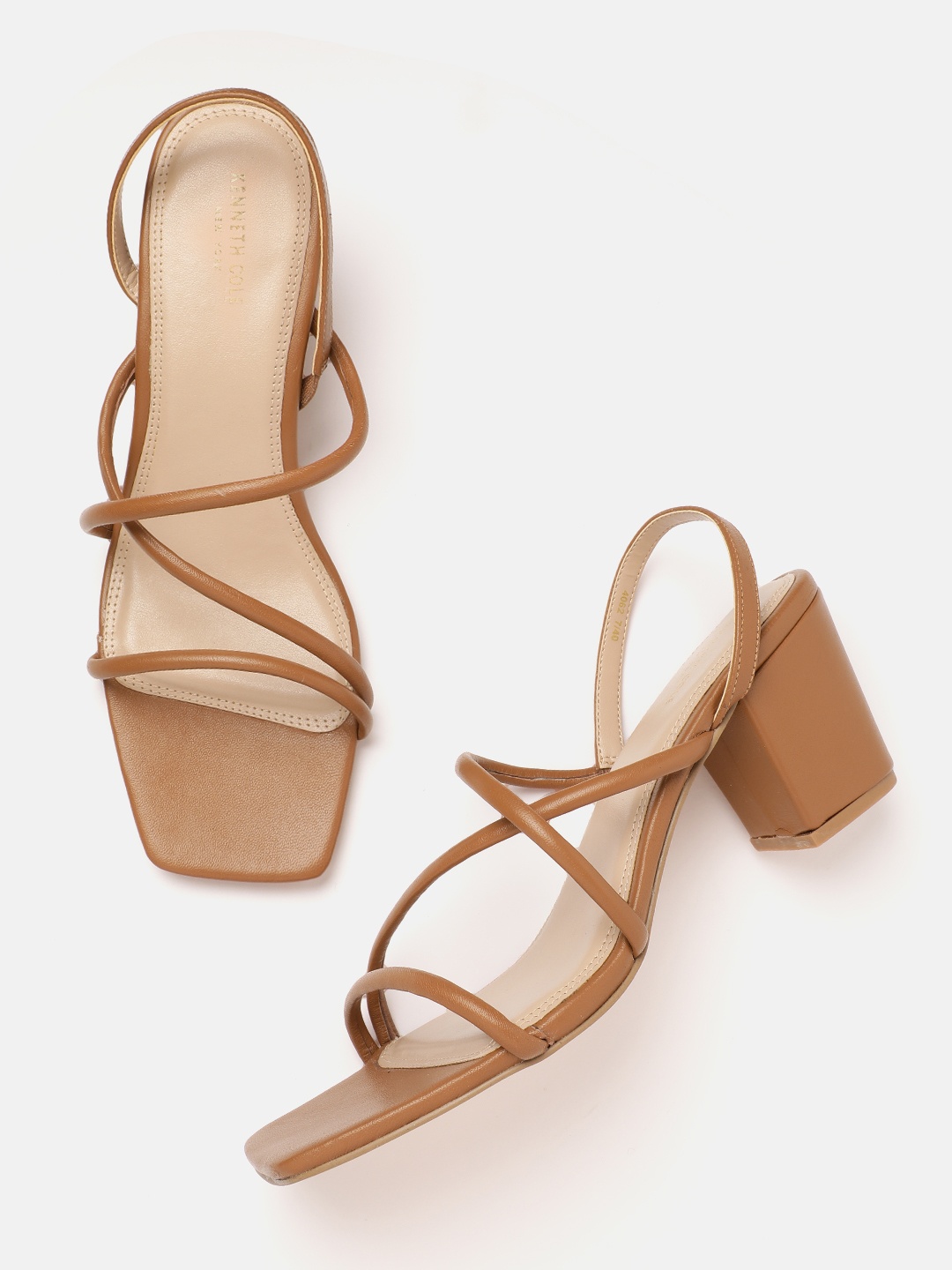 

Kenneth Cole Square Toe Block Heels, Brown