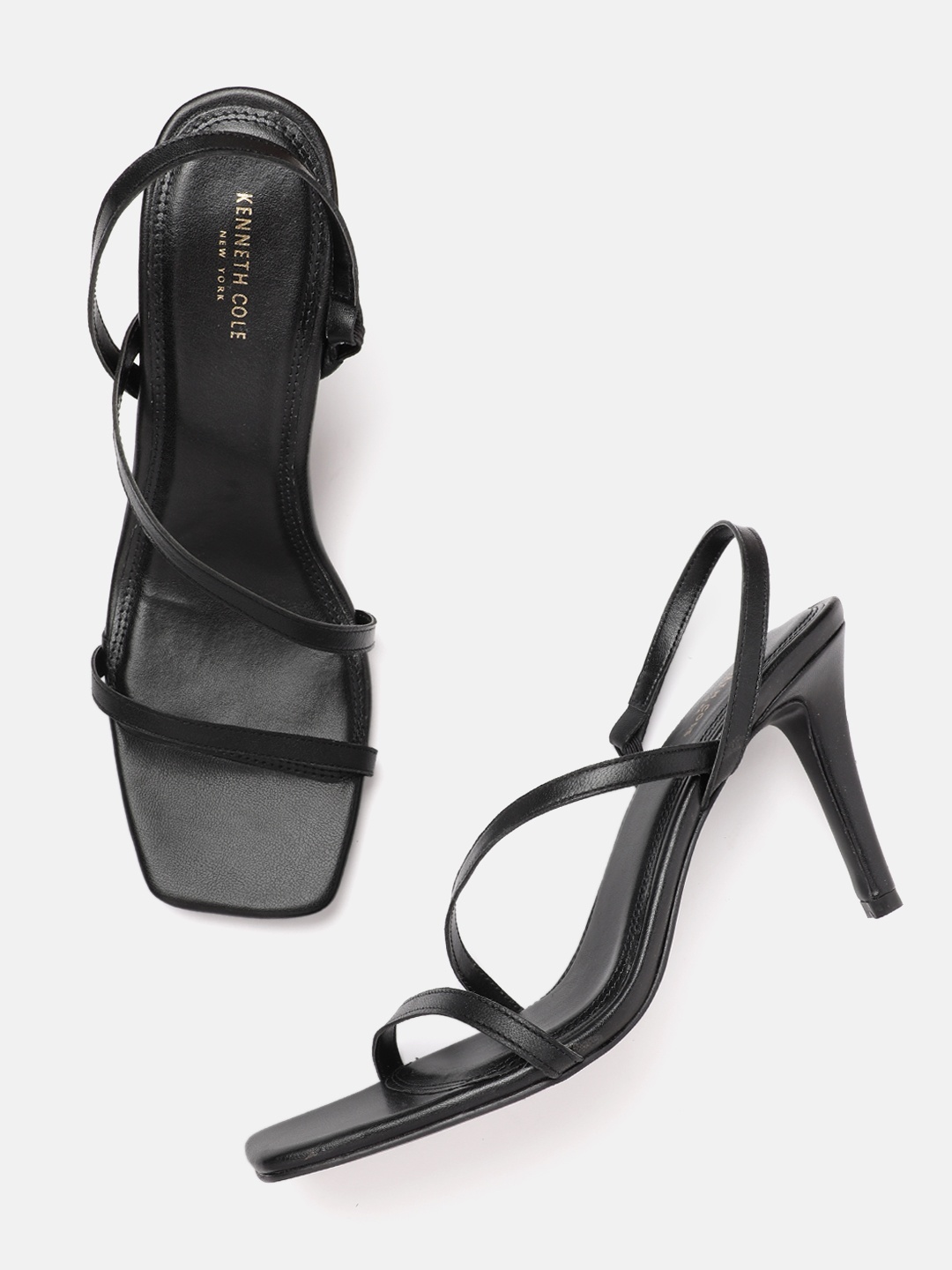 

Kenneth Cole Open Toe Stilettos, Black