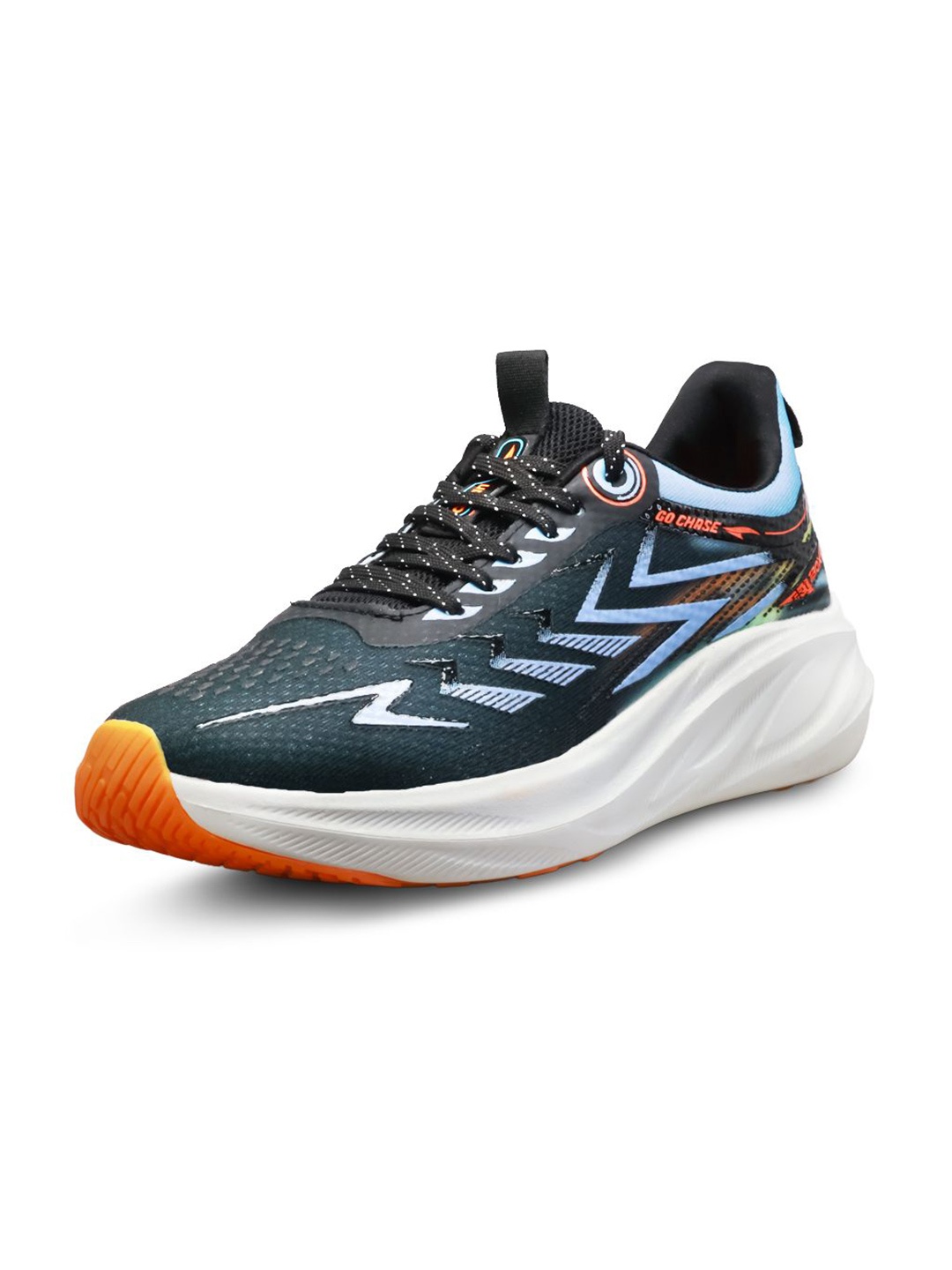 

ASIAN Men Mesh Running Non-Marking Sports Shoes, Black