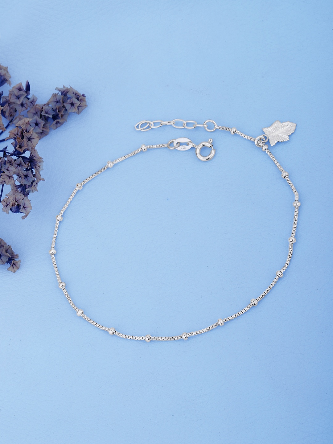 

VANBELLE Rhodium-Plated 925 Sterling Silver Anklet